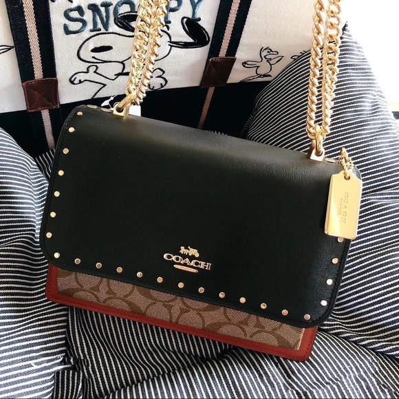 Coach Bags Coach Klare Crossbody In Signature Canvas With Rivets